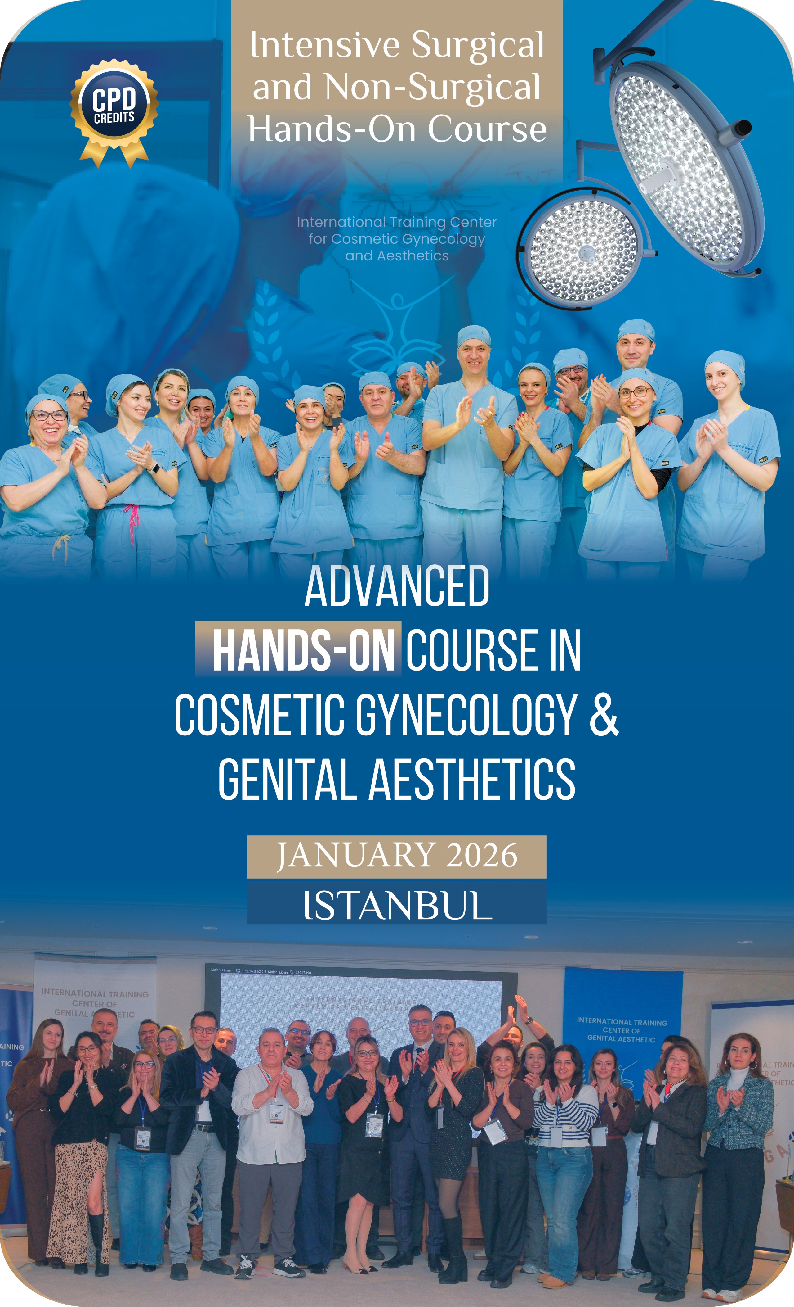 Advanced Hands-on Course in Cosmetic Gynecology & Genital Aesthetics January 2026 İstanbul