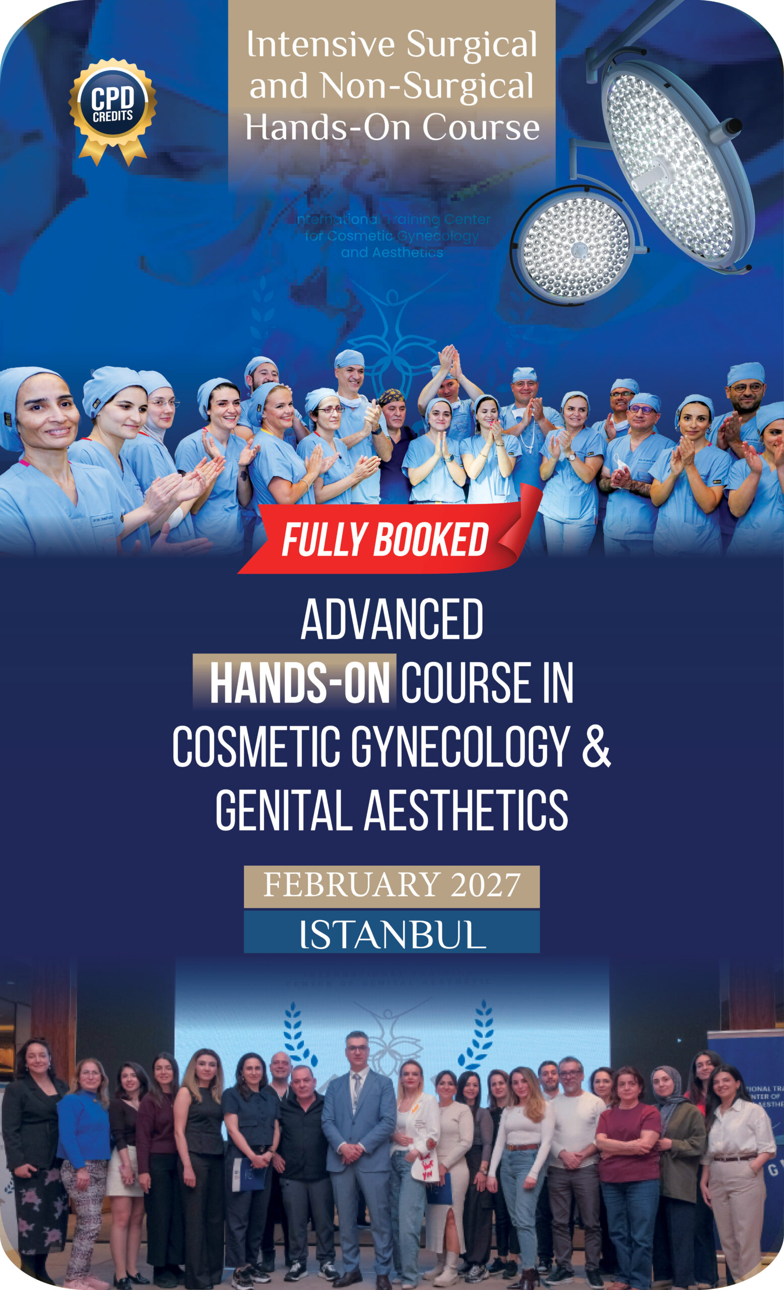 Advanced Hands-On Course in Cosmetic Gynecology & Genital Aesthetics February 2027 İstanbul